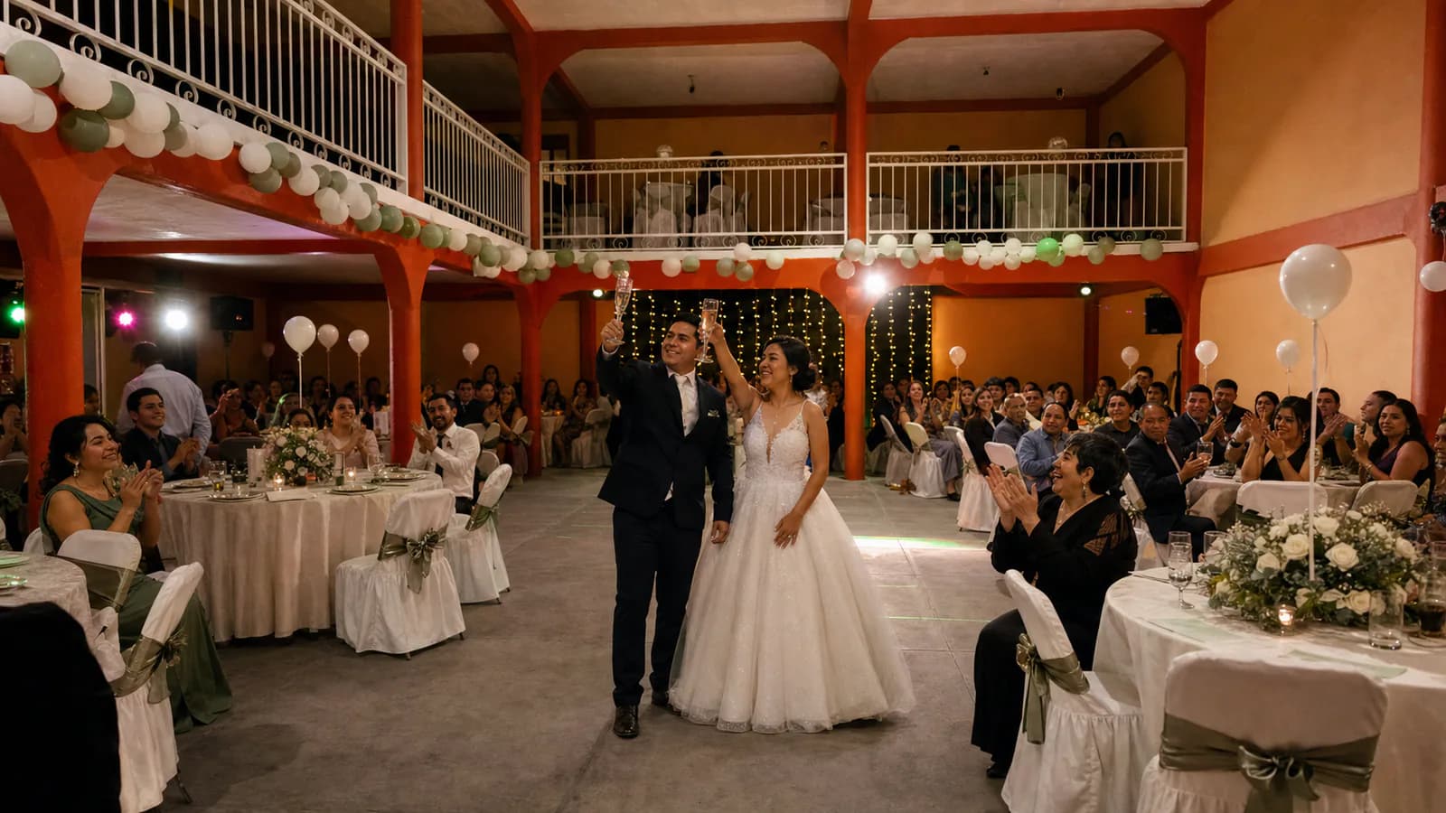 Bodas: brindis recepción en el Salón Campeche