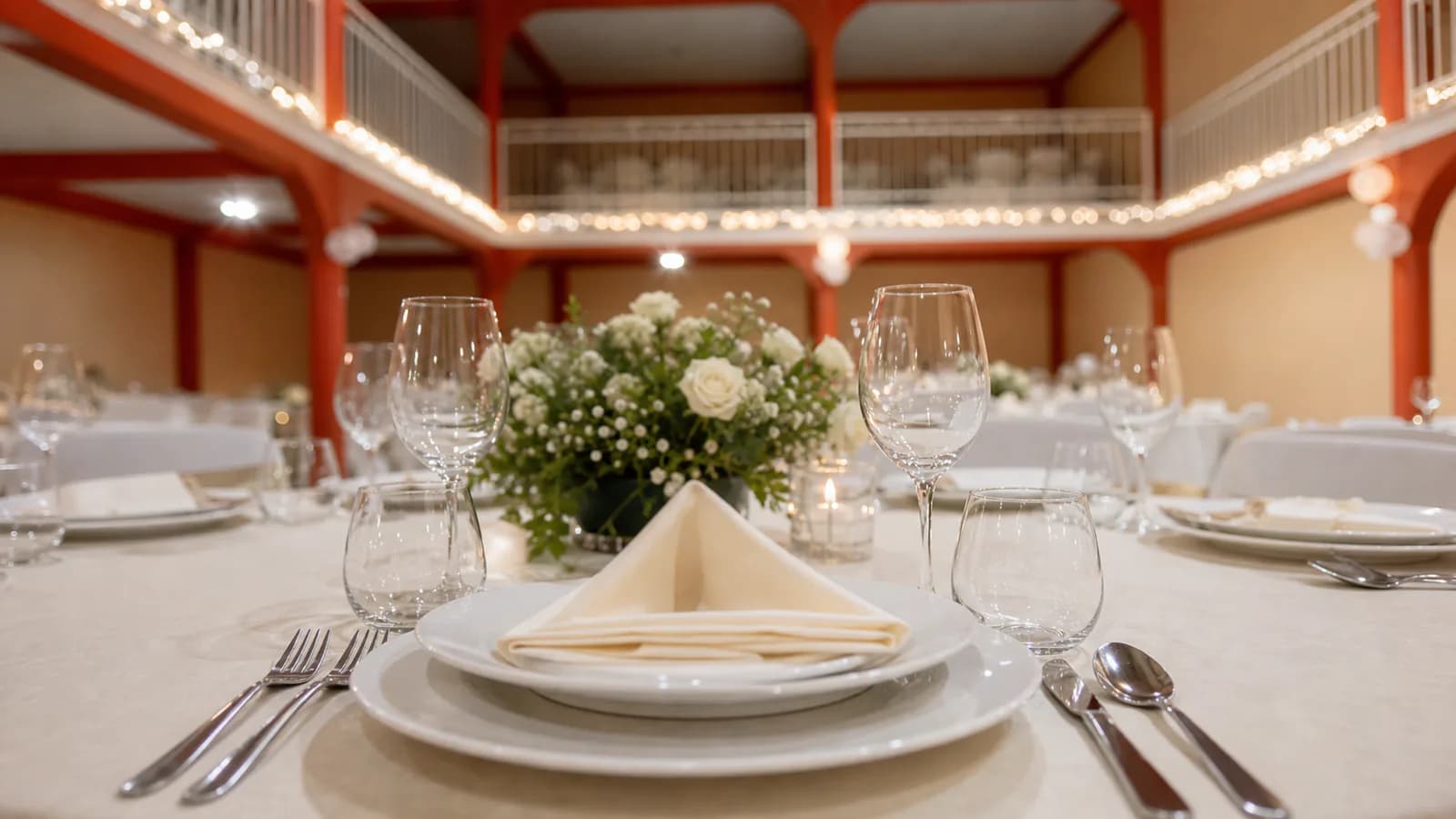 Bodas: detalles mesa en el Salón Campeche