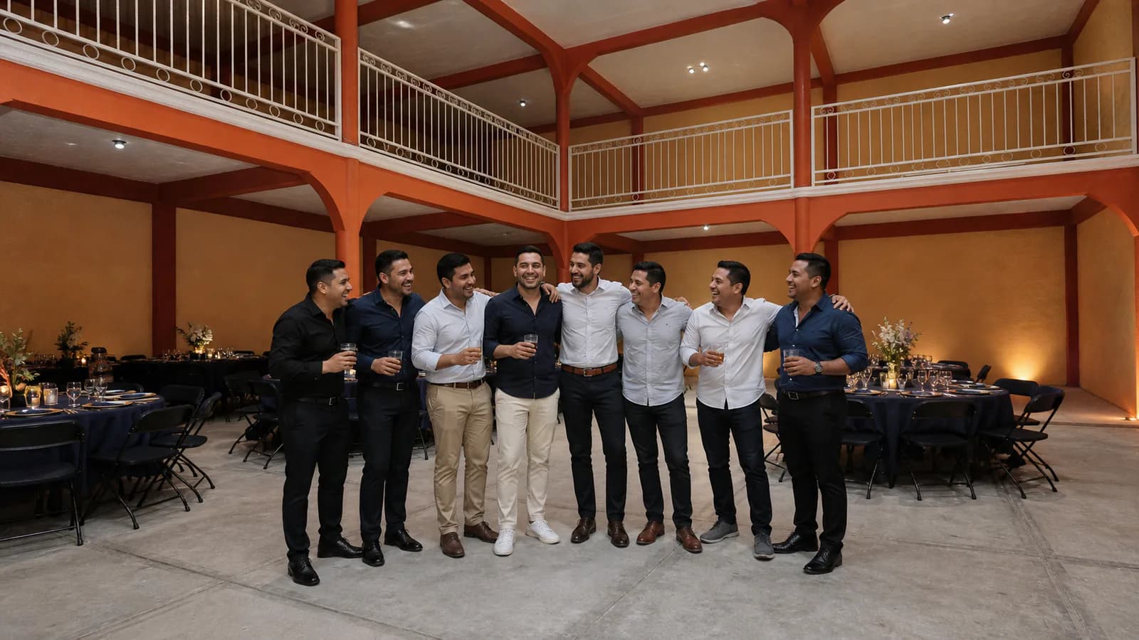 Cumpleaños de adultos: retrato amigos en el Salón Campeche