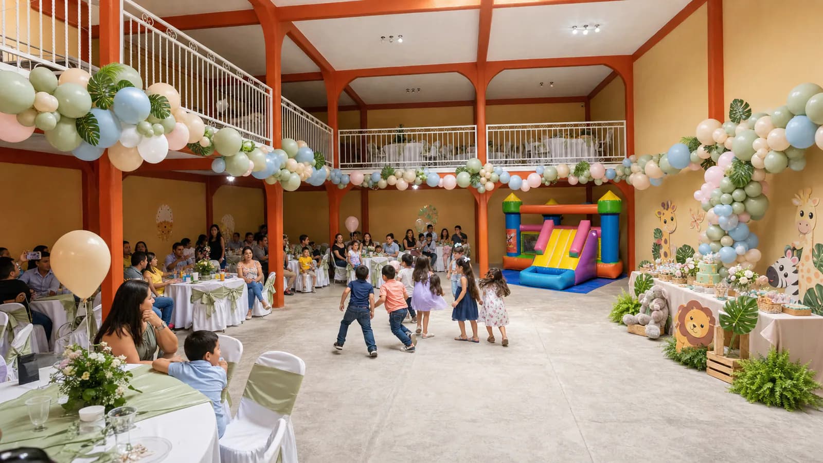 Cumpleaños infantiles: selva pastel en el Salón Campeche