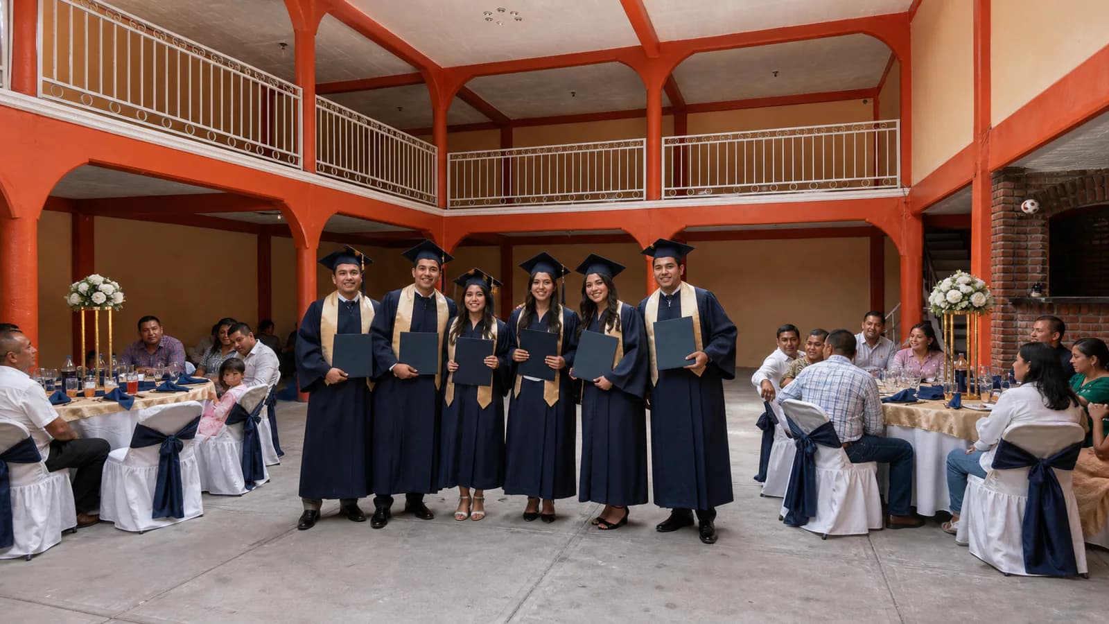 Graduaciones: retrato generación en el Salón Campeche